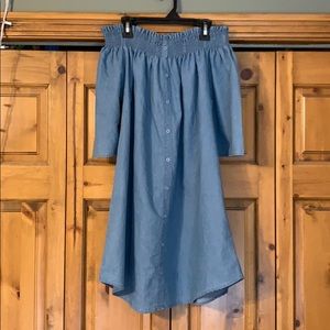 off the shoulder dress